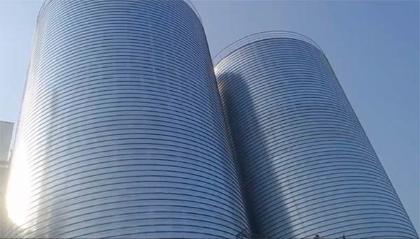 黄冈2座混凝土高架卷板仓